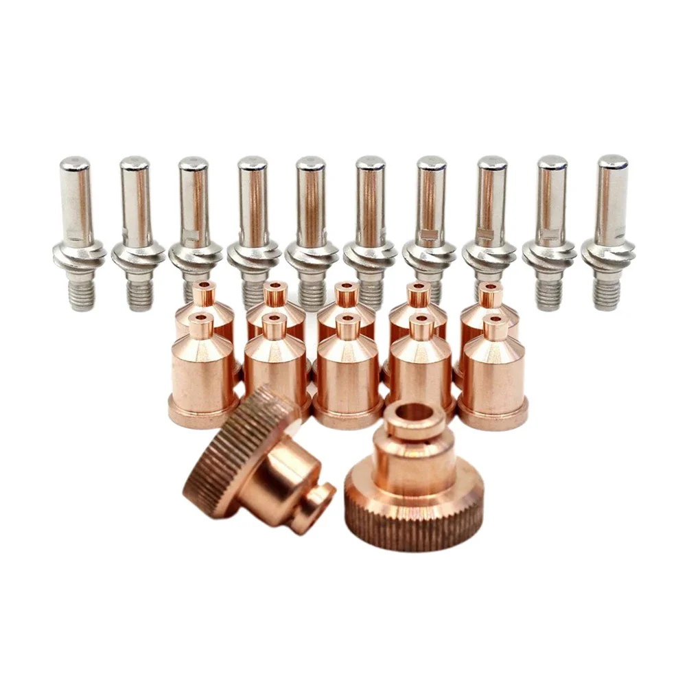 

22pcs Plasma Cutting Nozzle KP2845-8 KP2845-1 Plasma 1.7mm Tips For LC105 For Tomahawk 1538 Metalworking Plasma Cutters
