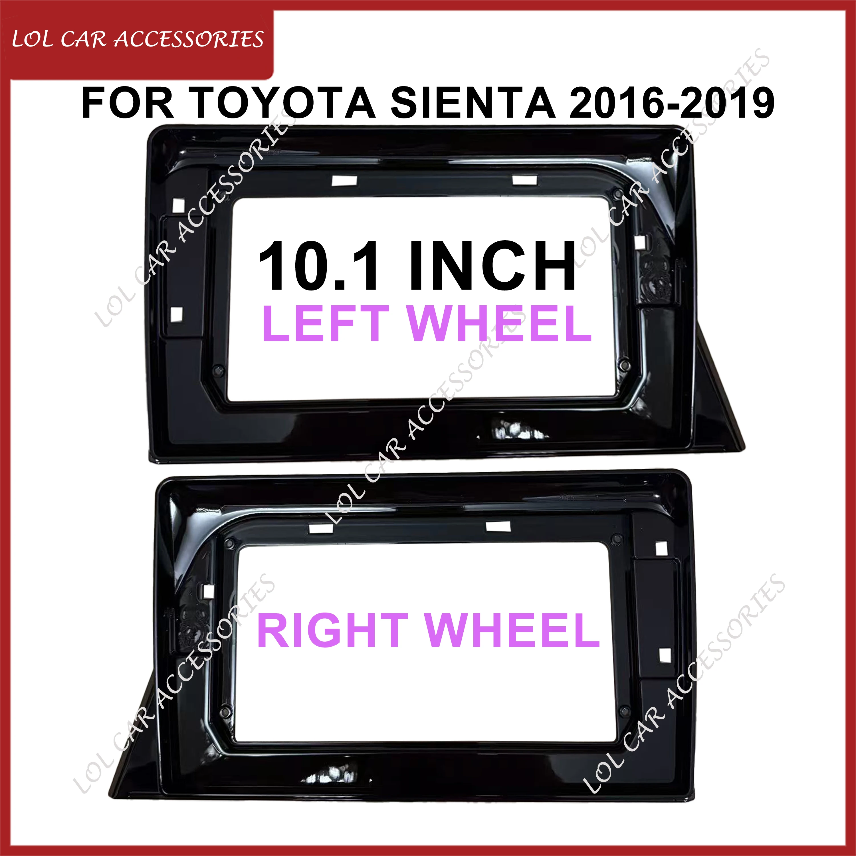 

10.1 Inch For Toyota Sienta 2016-2019 Car Radio Android Stereo MP5 Player Panel Casing Frame 2 Din Head Unit Fascia Dash Cover