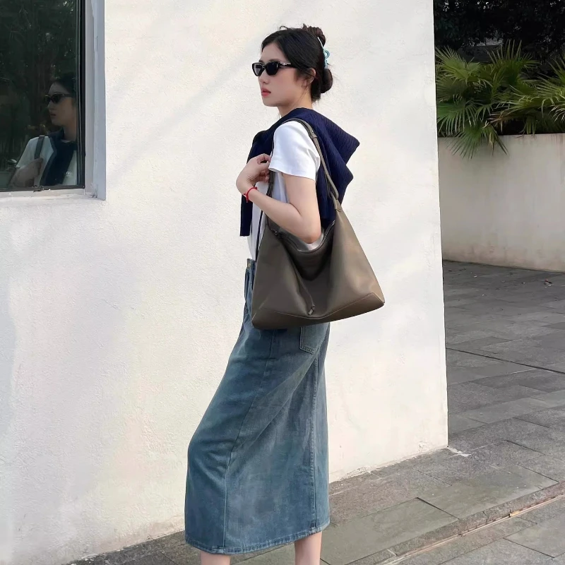 MYTASTE 2025 Fashion Kite Wanderer Large Tote Underarm Hobo Bag Commuter Single Shoulder Crossbody Women's Bag