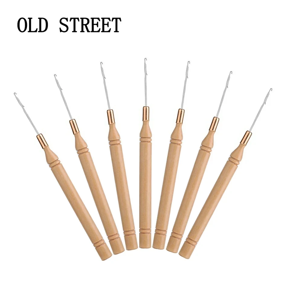 1pcs Micro Rings Loop Tool Threader Pulling Needle Used With Hair Plier and Beads for Human Hair Feather Extension Tools
