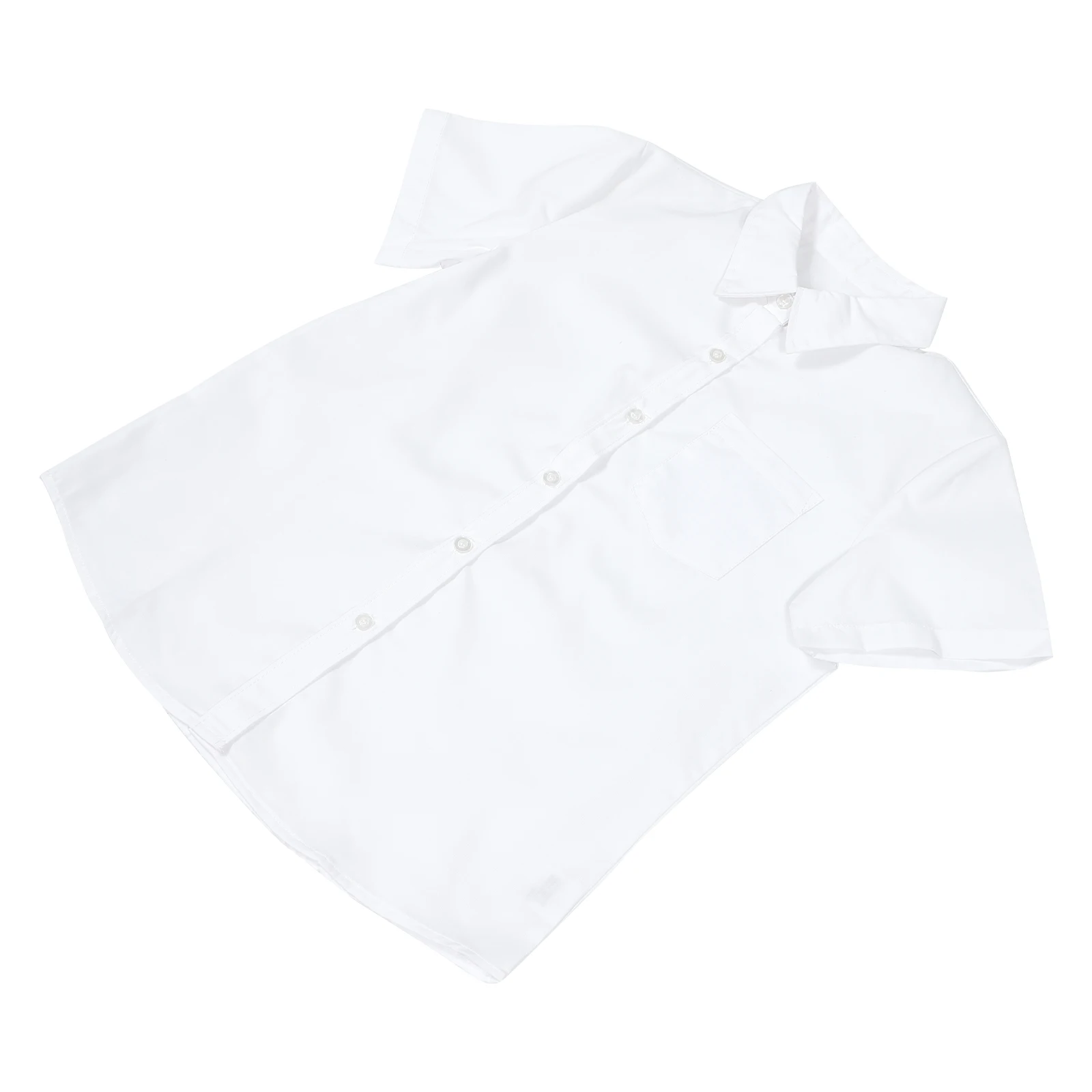 

Japanese Style Shirt Girls Short Sleeve Student Uniform Fashionable Comfortable Breathing Easy to Wear Matching Skirt Jeans