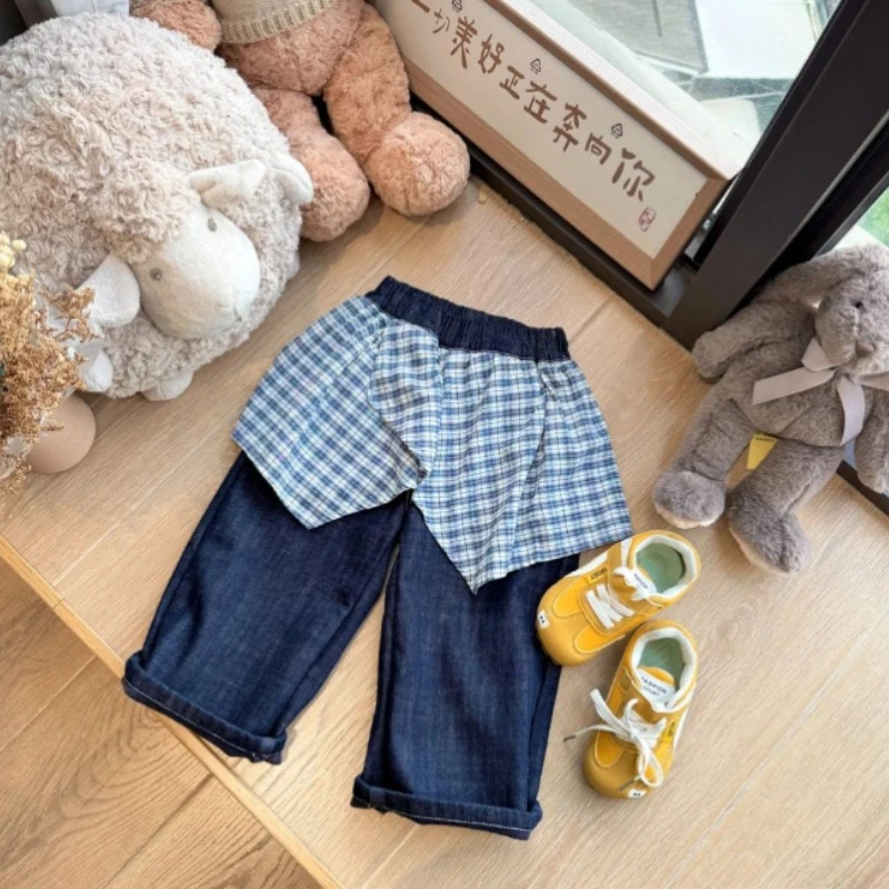 طقم هوديي شتوي للفتيات، بلوفر وسروال من القطيفة بطباعة كرتونية للأطفال، بلوزة فضفاضة