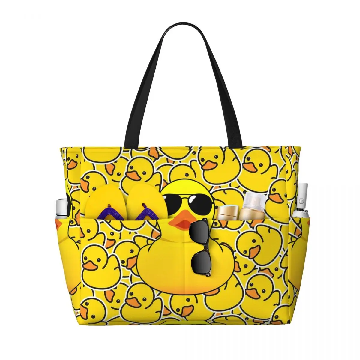 بارد المطاط بطة الشاطئ حمل حقيبة رياضة رياضة اليوغا واق من المطر كبير حمل حقيبة المرأة حقيبة سفر حقيبة اللياقة البدنية