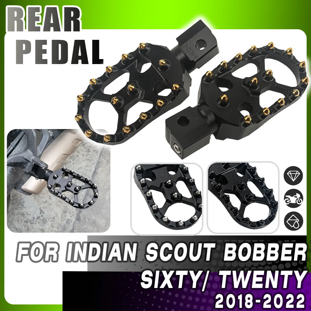 

For Indian Scout Bobber Twenty Sixty ABS Motorcycle Front Footrest Adjustable Extend Lowering Foot Pegs Rotatable FootPegs Rest
