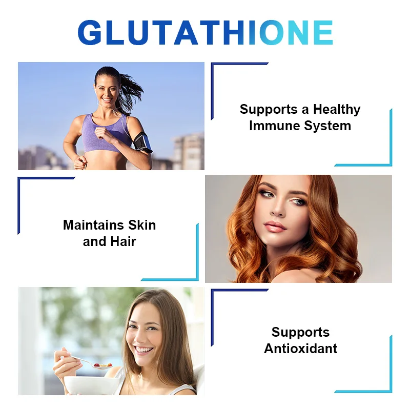 Vitamin Glutathione Skin Whitening Capsules - Liver Detoxification & Immune Support Supplements - Maintains Youthful Appearance