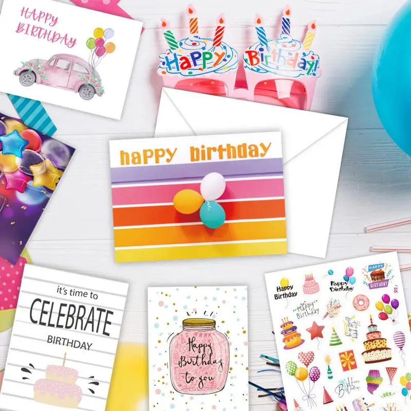 Happy Birthday Cards With Envelopes Greeting Cards Assortment Birthday Cards Set Of 50 Creative Coworker Birthday Card Assorted