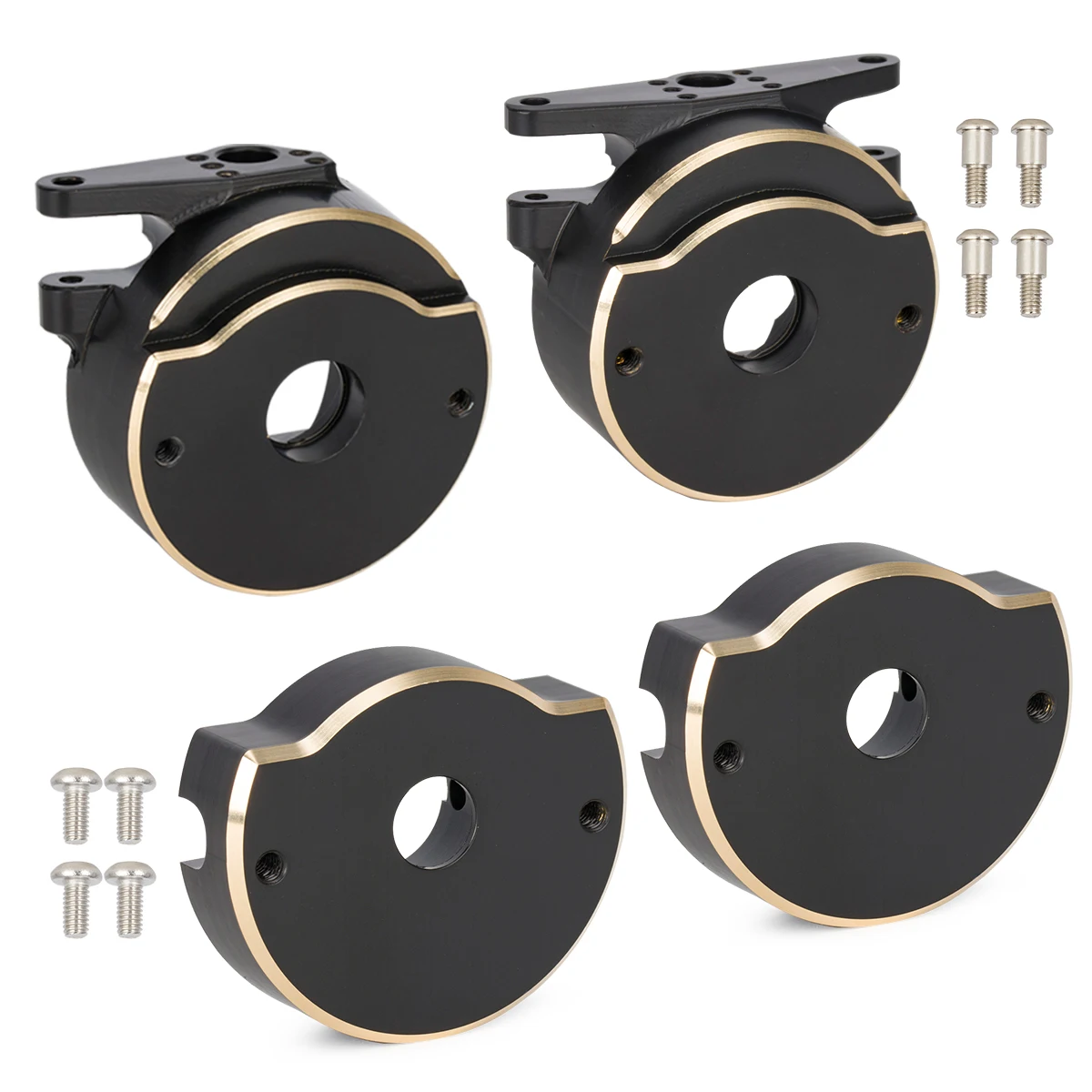 Black Brass Weights Froandt Steering Knuckle & Rear Axle Tube Cap for Vanquish H10 Optic Lowering Center of Gravity Upgrade image 3