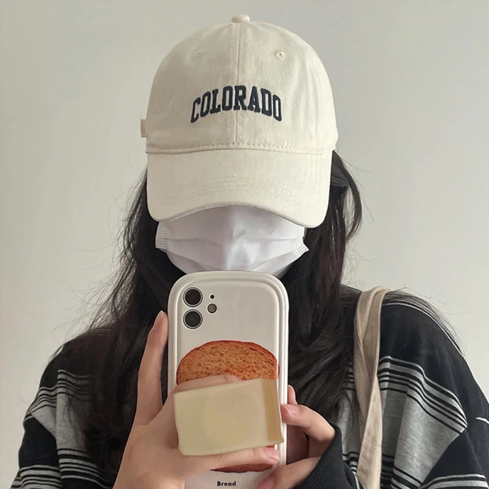 Soft Cotton Baseball Caps Solid Letter Embroidery Men Women Cap Hip Hop Sunscreen Adjustable Snapback Casual Outdoor Visor Hats