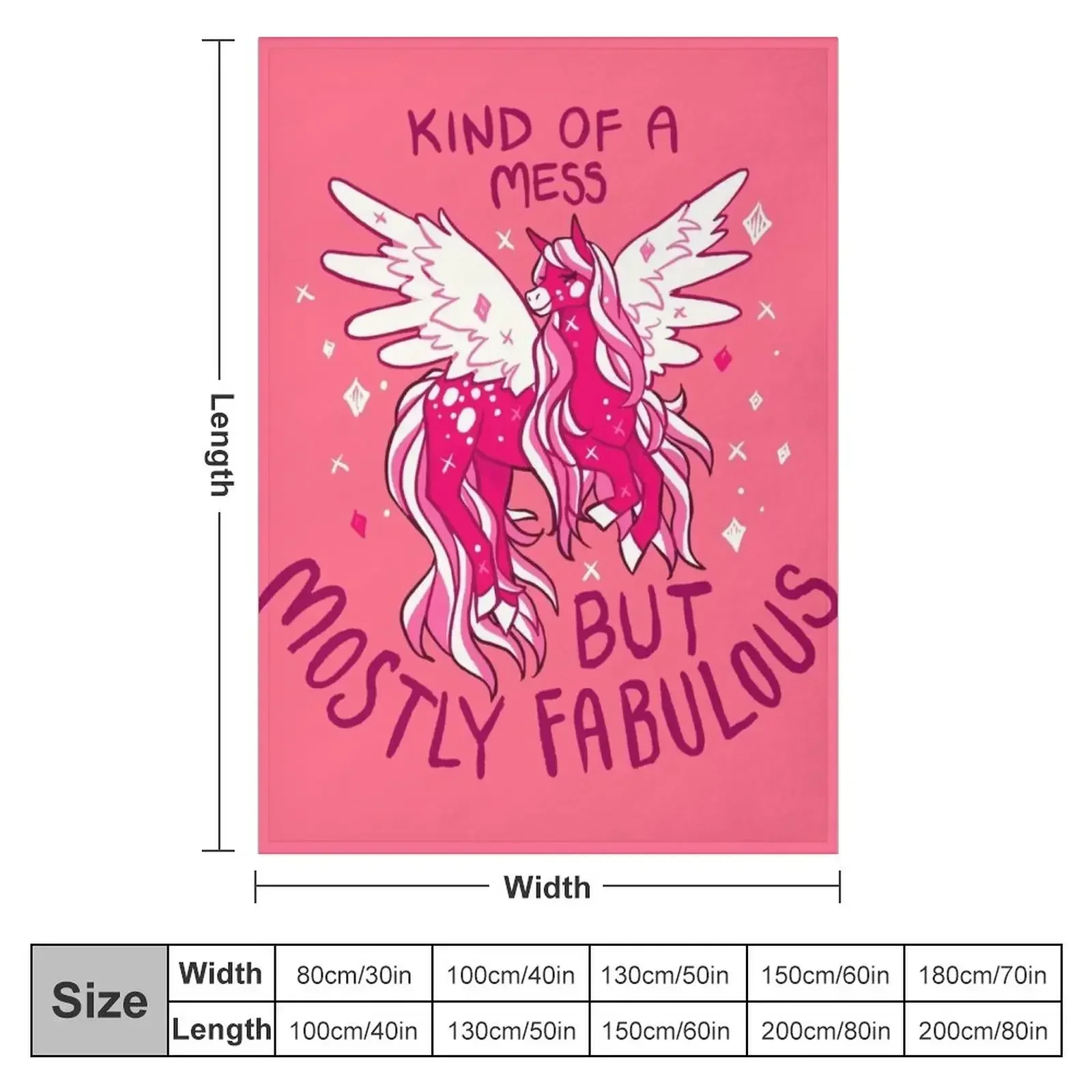 KIND OF A MESS Pegasus Throw Blanket Heavy heavy to sleep Large Beautifuls Blankets