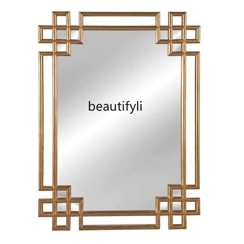 

Wall-mounted vanity aisle wall makeup bathroom porch decoration American mirror