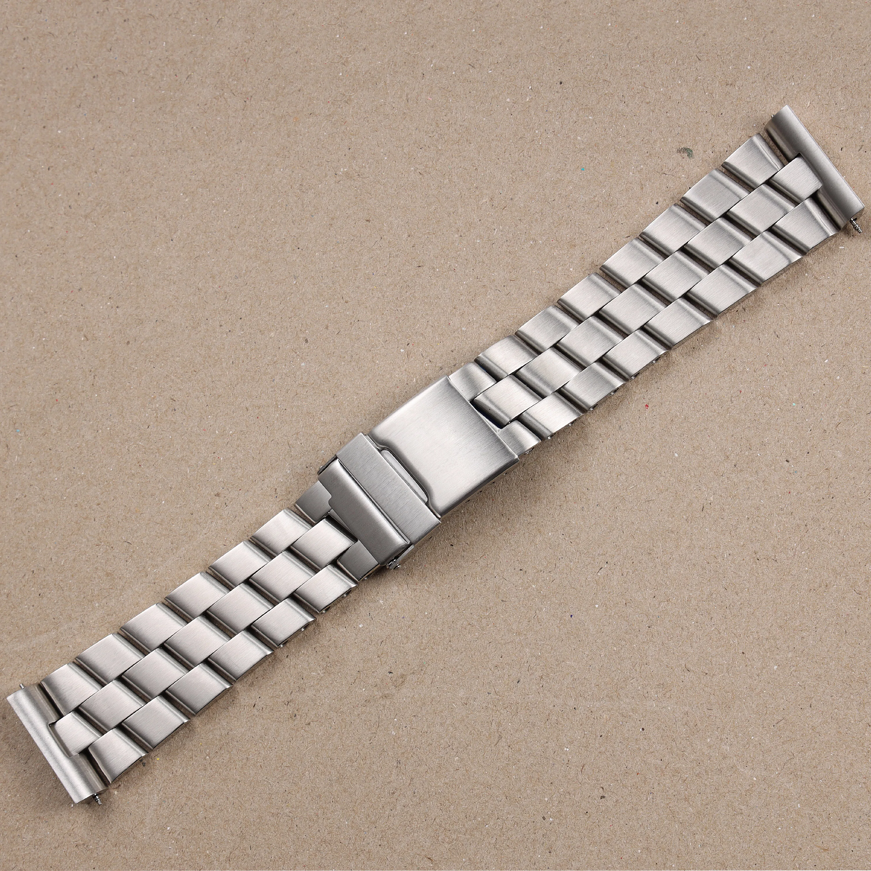 24mm Brushed Polished Silver Solid Stainless Steel Watchband For Breitling Super Ocean Avenger Watch Strap Bracelet