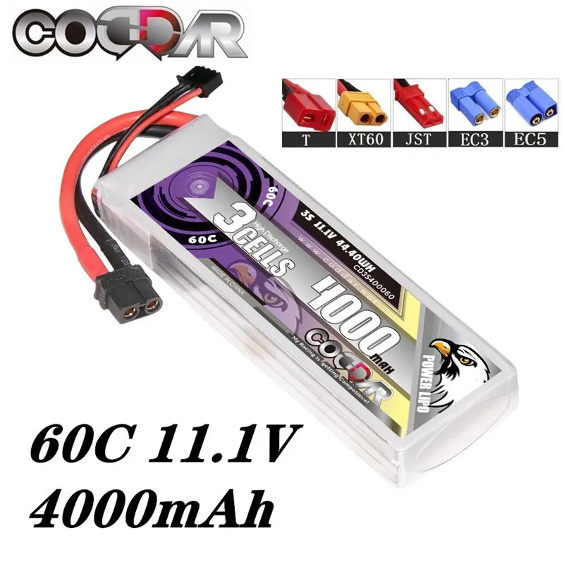 New 4000mAh 3S 60C 11.1V RC Rechargeable Battery 3D EPP Plane Glider Airplane HobbyZone Air Plane Aerial Photography Model Aero