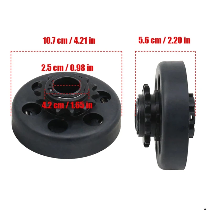 13/14T Tooth Centrifugal Automatic Clutch 25.4mm For GO Kart Fun Minibike Drive Sprocket 428 Chain