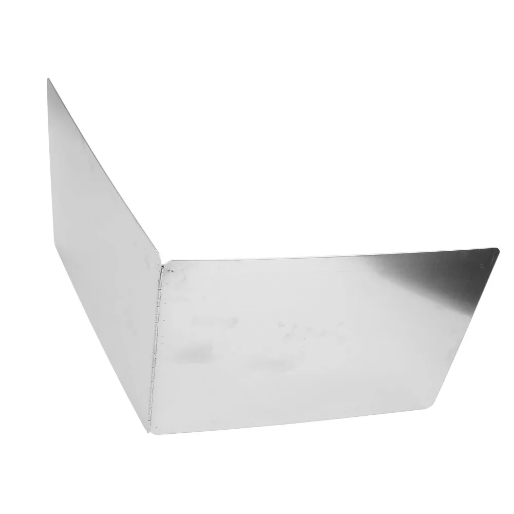 Stainless Steel Stove Splatter Guard Foldable Heat Resistant Kitchen Splatter Shield 2 Sided Design Silver Grease Shield Screen