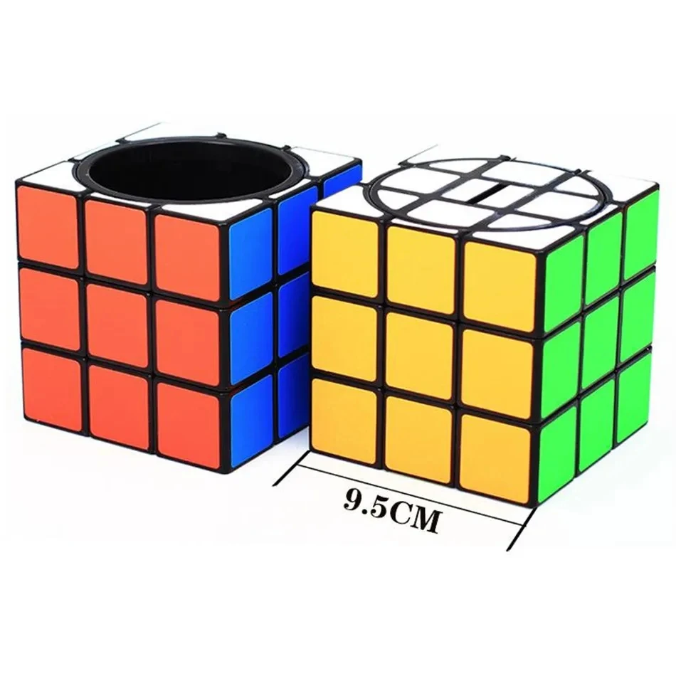 Zcube Fun 3x3 Pen Container Magic Cube Creative Small Ornaments Education Learnning Puzzle Cubo Magico Toys Gifts For Kids