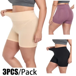 3PCS / Pack M-XXXL For 40-150kg Plus Size High Waist Safety Pants Honeycomb Hip Lifting Panties Belly Control Safety Shorts