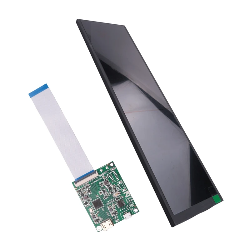 

8.8-Inch 1920X480 Resolution 600-Brightness Bar LCD Display, MIPI Interface, HSD088IPW1-A00 With Driver Board