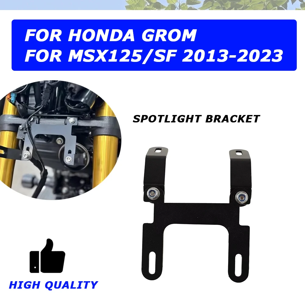 

For HONDA Grom MSX125 MSX125SF MSX 125 SF 2023 Motorcycle Accessories Moto Spotlight Bracket Holder Spot Light Fog Lights Mount