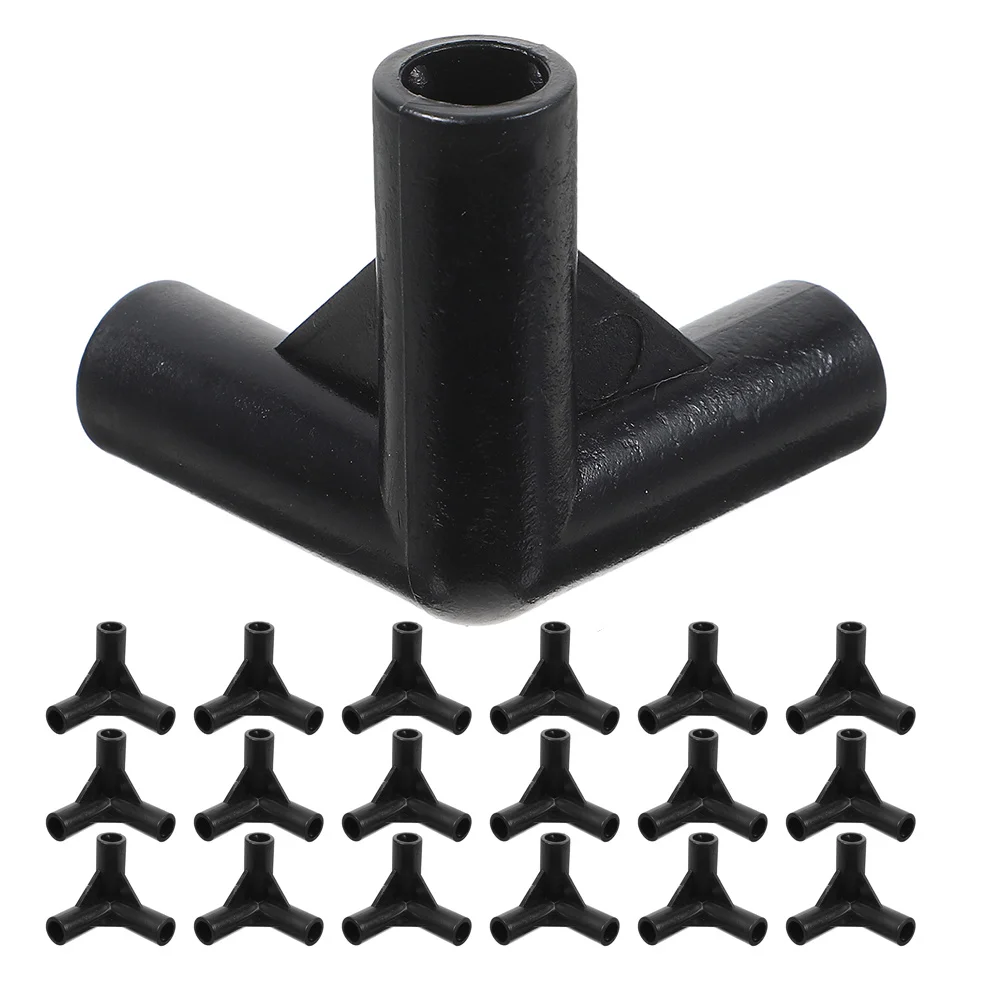 

25Pcs Durable Canopy Connectors Right Angle 3 Way Tent Fittings for Patio Garden Camping Frame Support 8.5mm Canopy Adapters