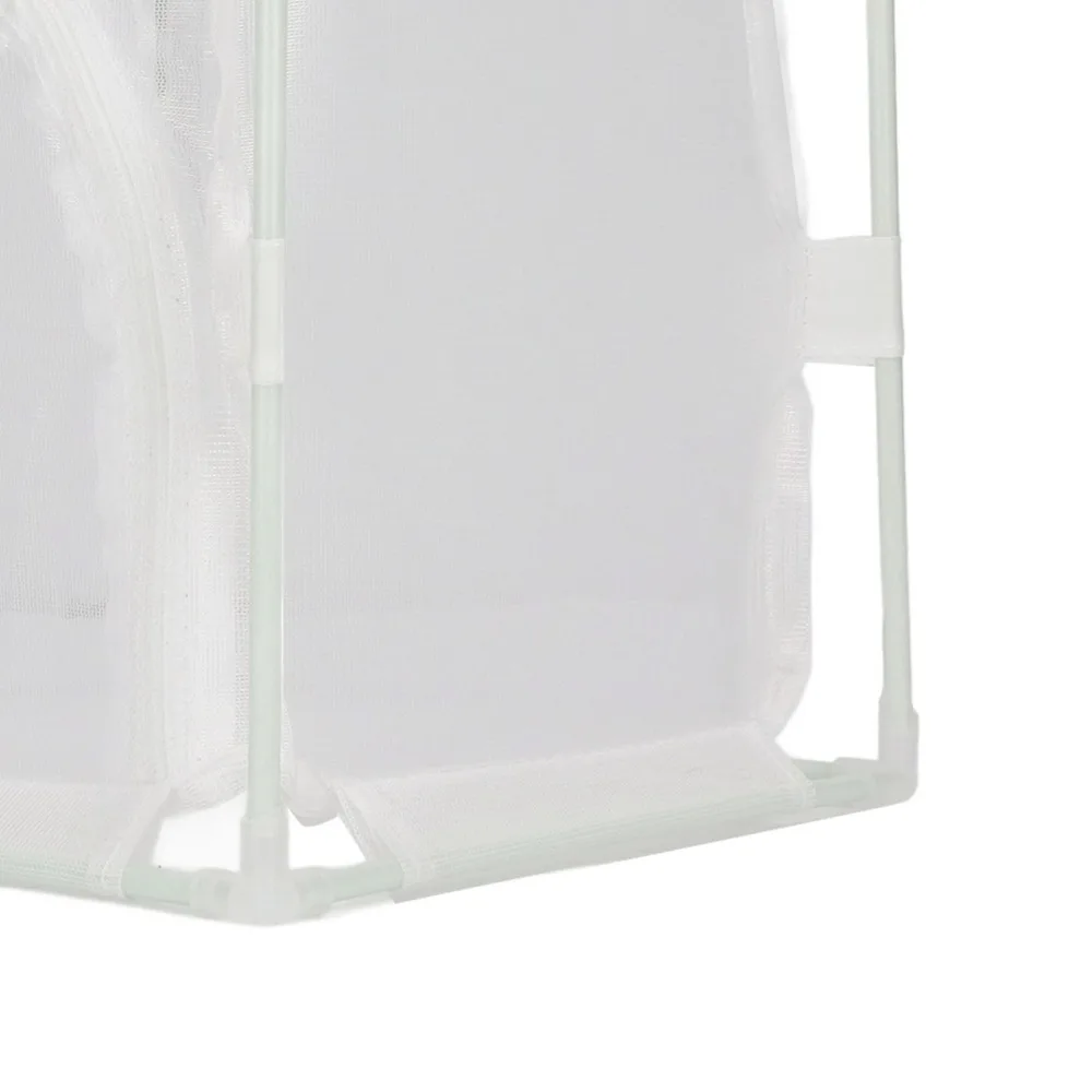 PVC Mesh Butterfly Habitat Cage Reusable Reversed U Shaped Insect Observation Cage Sleeve Door Collapsible Mesh Enclosure Box