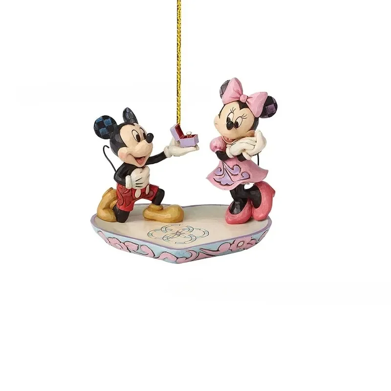 MINISO Disney-adorno de árbol de Navidad acrílico de dibujos animados, decoración festiva para el hogar, abalorio para coche y bolso, regalo perfecto