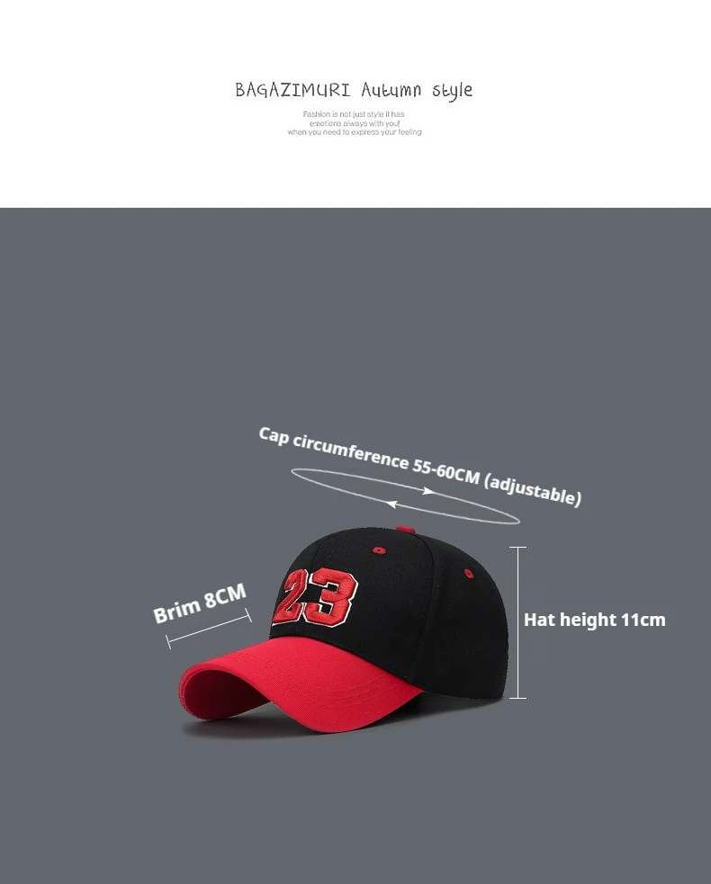 قبعة فور سيزونز الجديدة رقم 23 للرجبي قبعة الشمس للرجال والنساء مطرزة بحروف عصرية قبعة الشارع #6