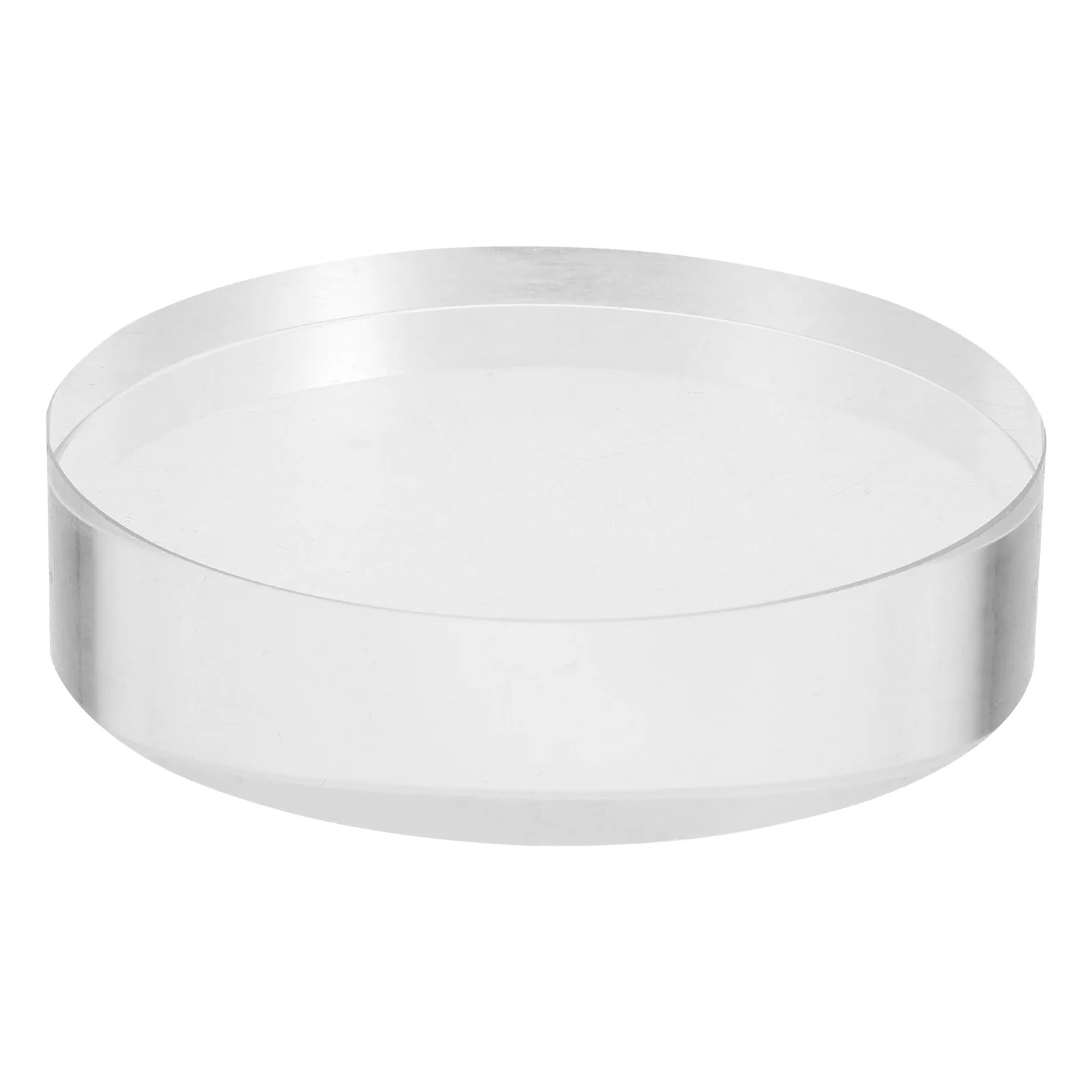 

Clear Crystal Round Paperweight Transparent Glass Block Elegant Office Desk Decorative Calligraphy Stable Display Ornament