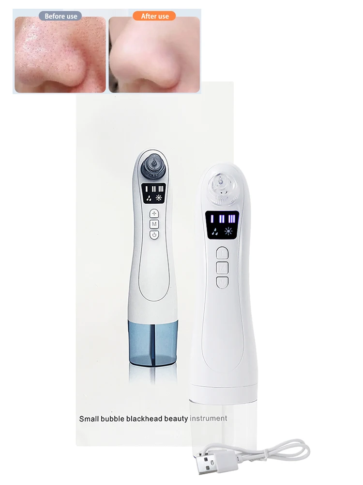 LESEN Aspirapolvere per pori per la rimozione di punti neri Ciclo d'acqua Aspirazione per il viso Estrattore di comedoni Strumento per la cura Super Micro Bubble NUOVO