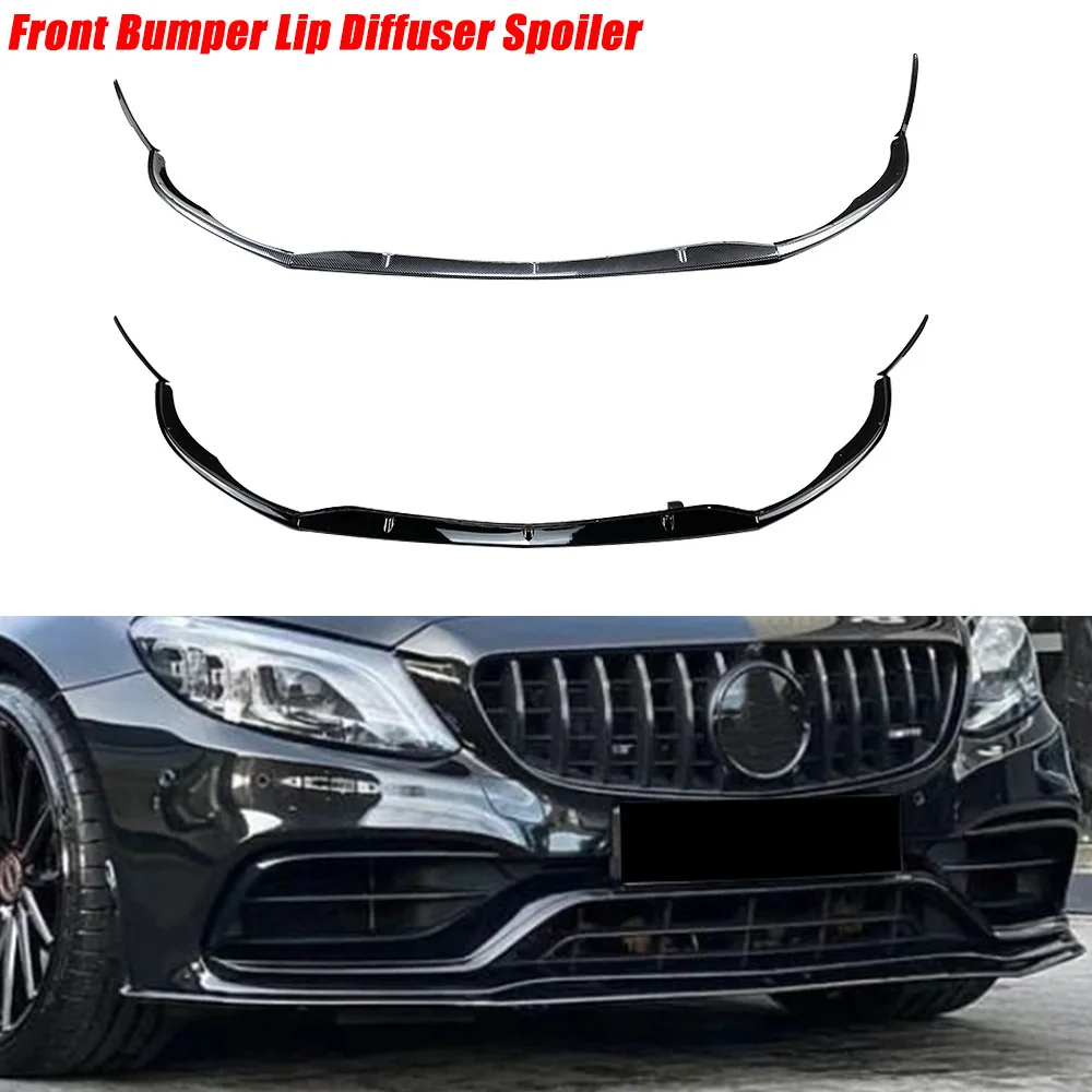 

Car Front Bumper Lip Diffuser Spoiler Splitters Body Kit Cover For Mercedes Benz C Class W205 C205 S205 C63 AMG 2015-2022