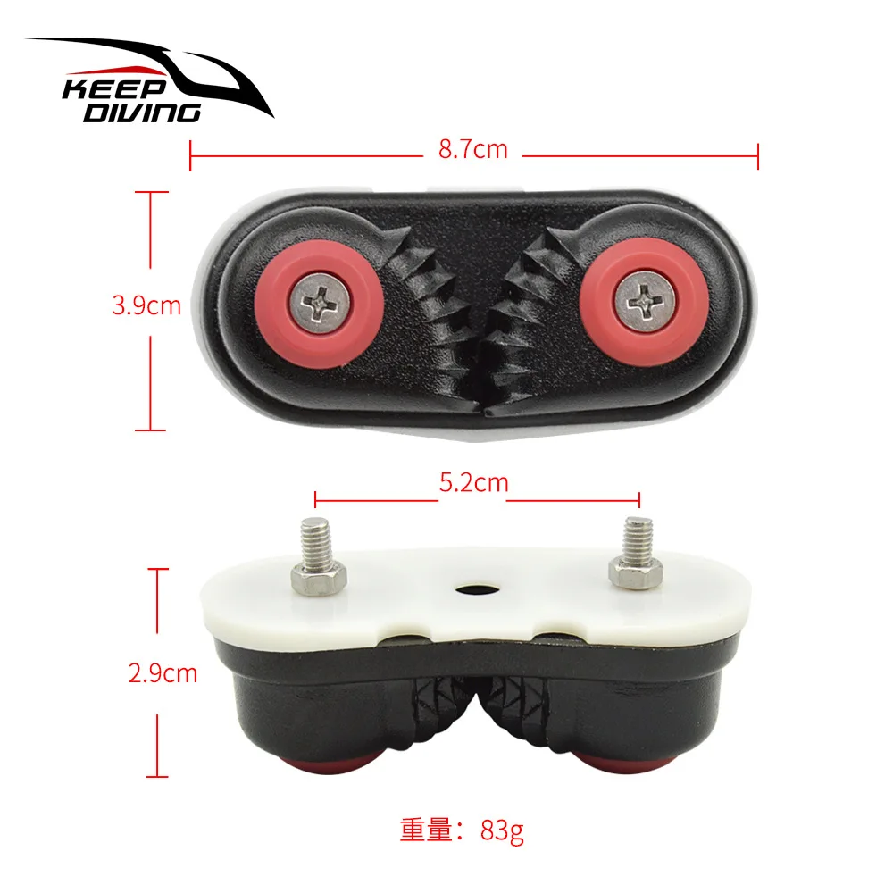 Yacht sailing canoe rope fixer Aluminium Cam Cleat Boat Cam Cleats Row Ball Bearing Cam Cleat Pulley Rope Clamp Dinghy Accessori - view 6