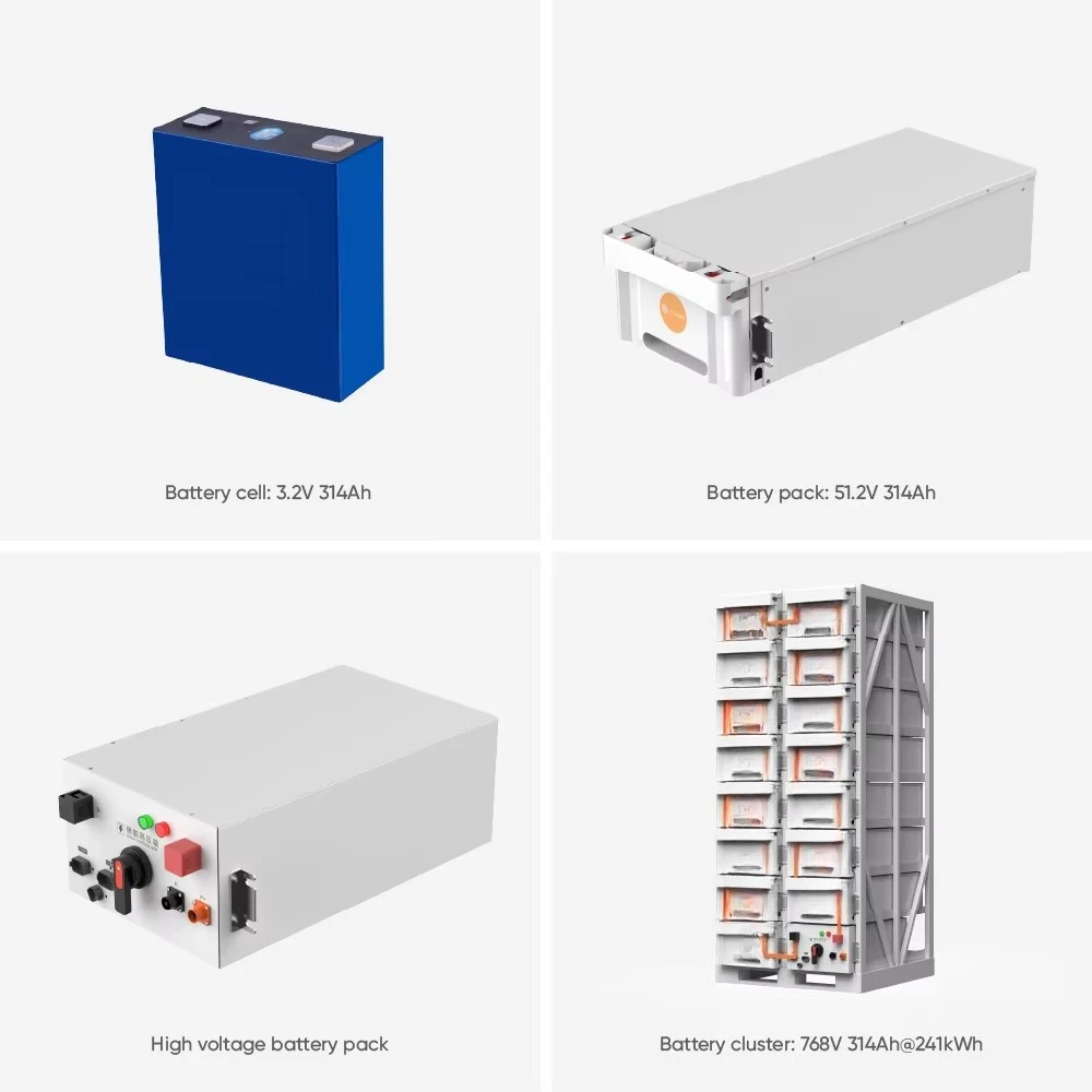Sunark Photovoltaic Storage Battery 100Kwh 150Kwh Rack-Mounted Lifepo4 Battery Europe Stock