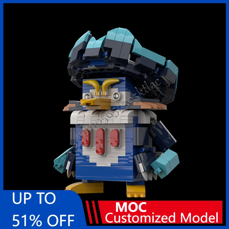 

361 шт. MOC знаменитая серия фильмов, модель пингвина Brickheadz, строительный блок, сделай сам, сборка, кирпичи, игрушки для детей, рождественские подарки