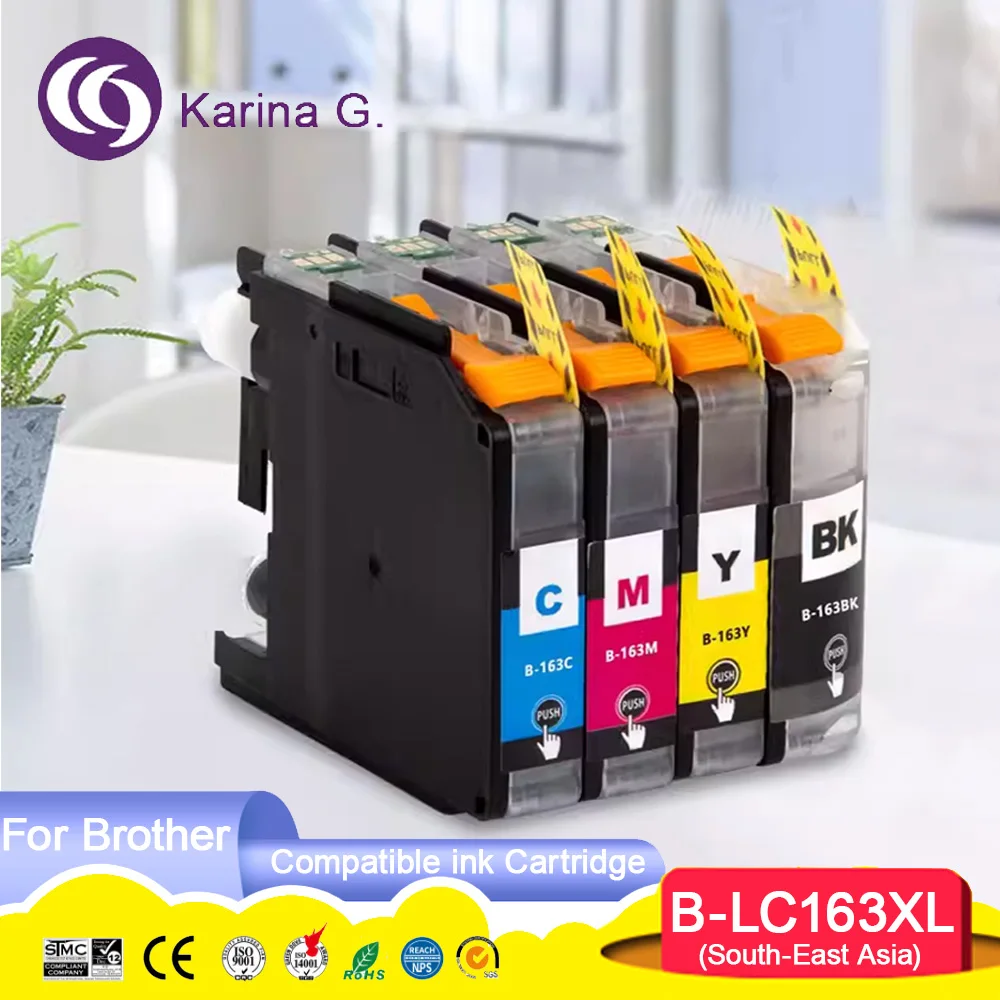 LC161 LC163 Compatible Color Inkjet Ink Cartridge for Brother DCP-J152W/J552DW/J752DW MFC-J245/470DW/650DW/J870DW Printer