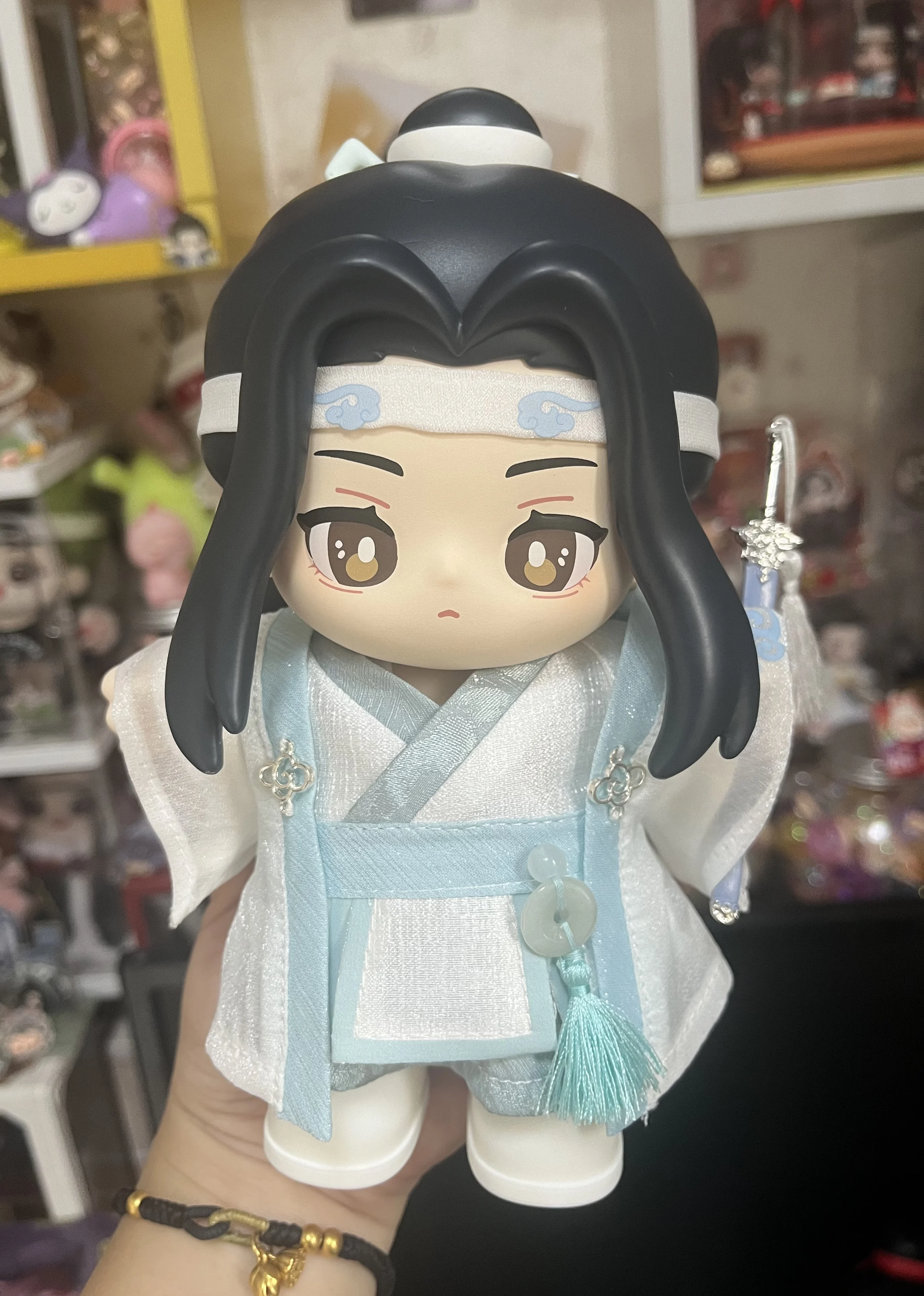 Hot Genuine Mo Dao Zu Shi Wei Wuxian Lan Wangji Anime Figurion Minidoll Cartoon Model Animation Collectiable Decor Gifts Dolls