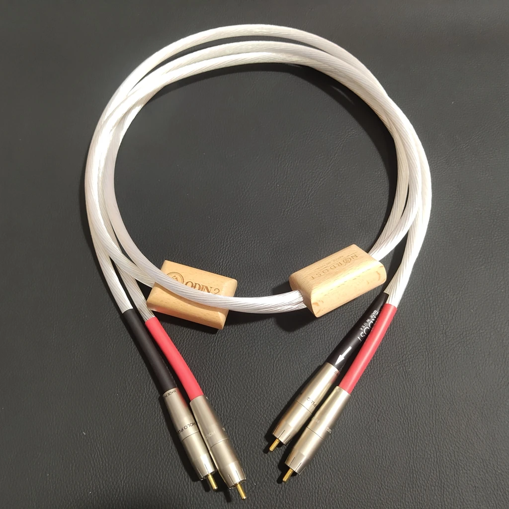 Nordost Odin2 Genuine U.S. Audiophile grade Silver RCA Cable for HiFi Amplifier CD Player Interconnects line 1pair