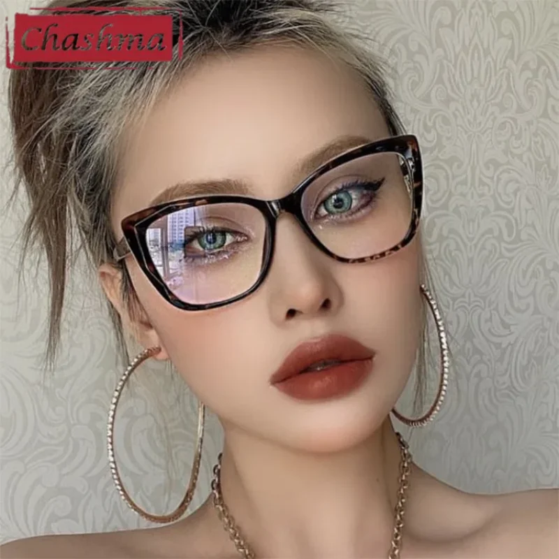 

Chashma очки по рецепту женские кошачий глаз модные ацетатные оптические очки оправа для близорукости пресбиопия рецепт очки линзы