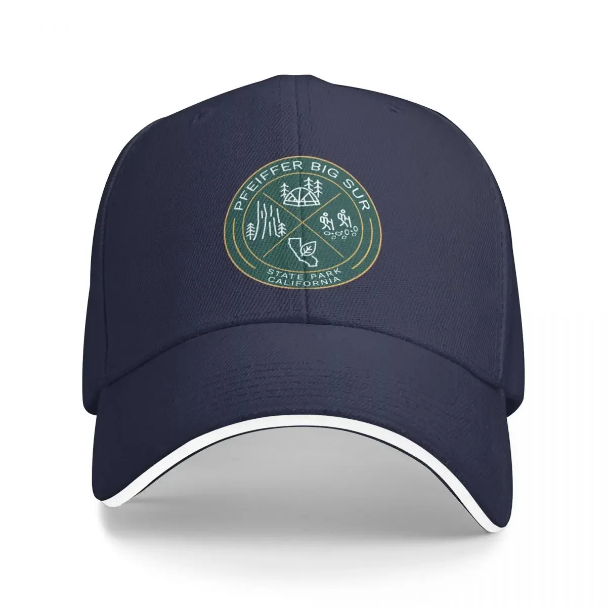 Pfeiffer Big Sur State Park Heraldic Logo Cap Baseball Cap Golf hat man Visor winter hats woman Men's