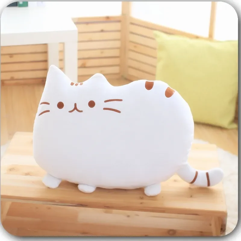 Cute Cookie Cat Pillow Soft Plush Office Nap Pillow Cushion Toy Stuffed Pause Bed Sleep Pillow Home Decor Gift Doll Kids