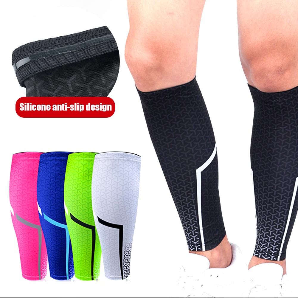 1PCS Sports Calf Compression Sleeves Leg Warmers Shin Splints for Running Cycling Basketball Football Breathable Fitness Guard