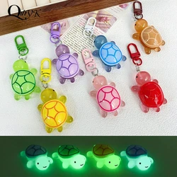 Sea Animal Glow In-the-dark Color Turtle Keychain Cute Sweet Turtle Keyring Vintage Ins Bag Pendant Accessories Girlfriends