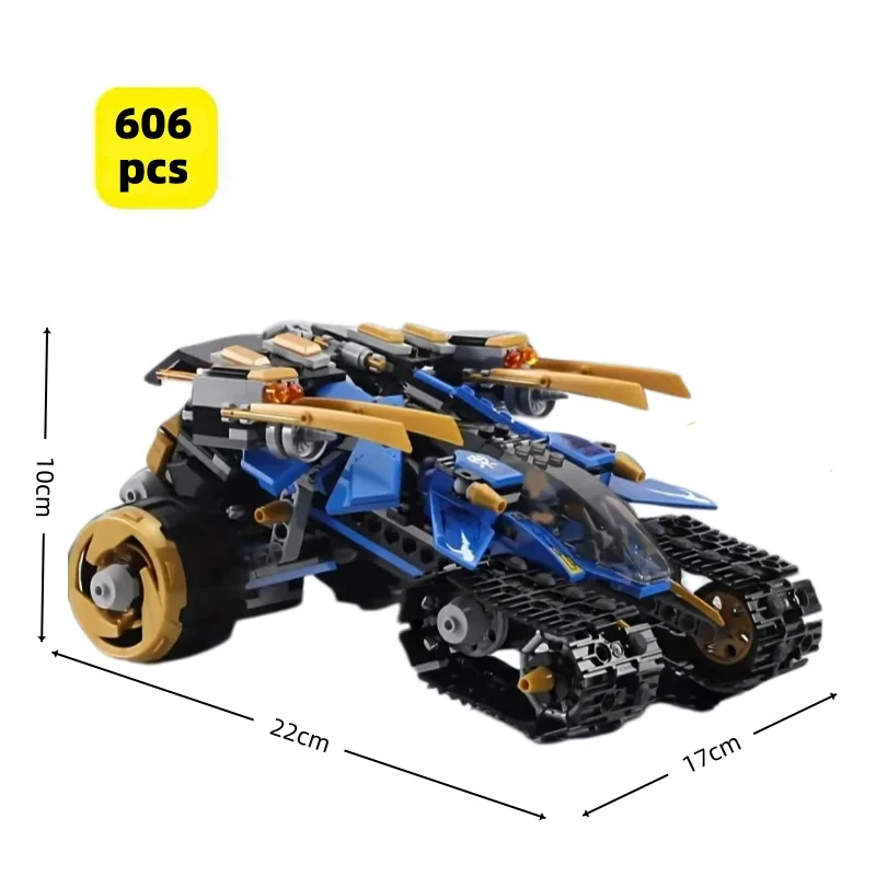 

606Pcs Thunder Raider Mechanical Warrior Mecha Building Blocks War Model Toy For Kids Adults Gift