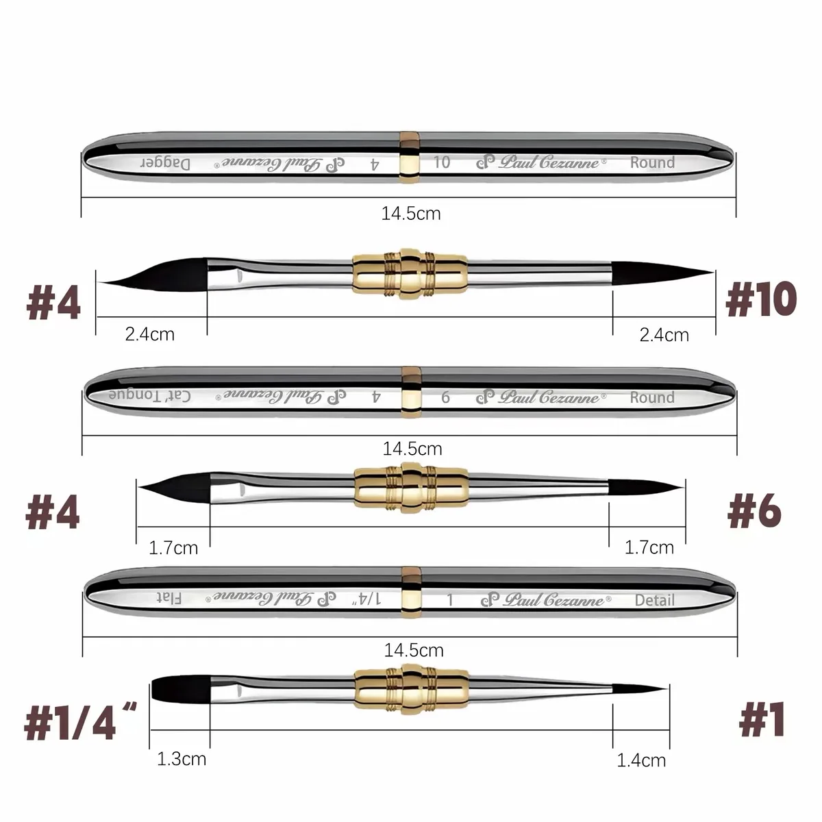 Travel Silver Metal Watercolor Paint Brush Dual Tip 2-in-1 Portable Sketching Pen Outdoor Painting Stationery Art School Supply