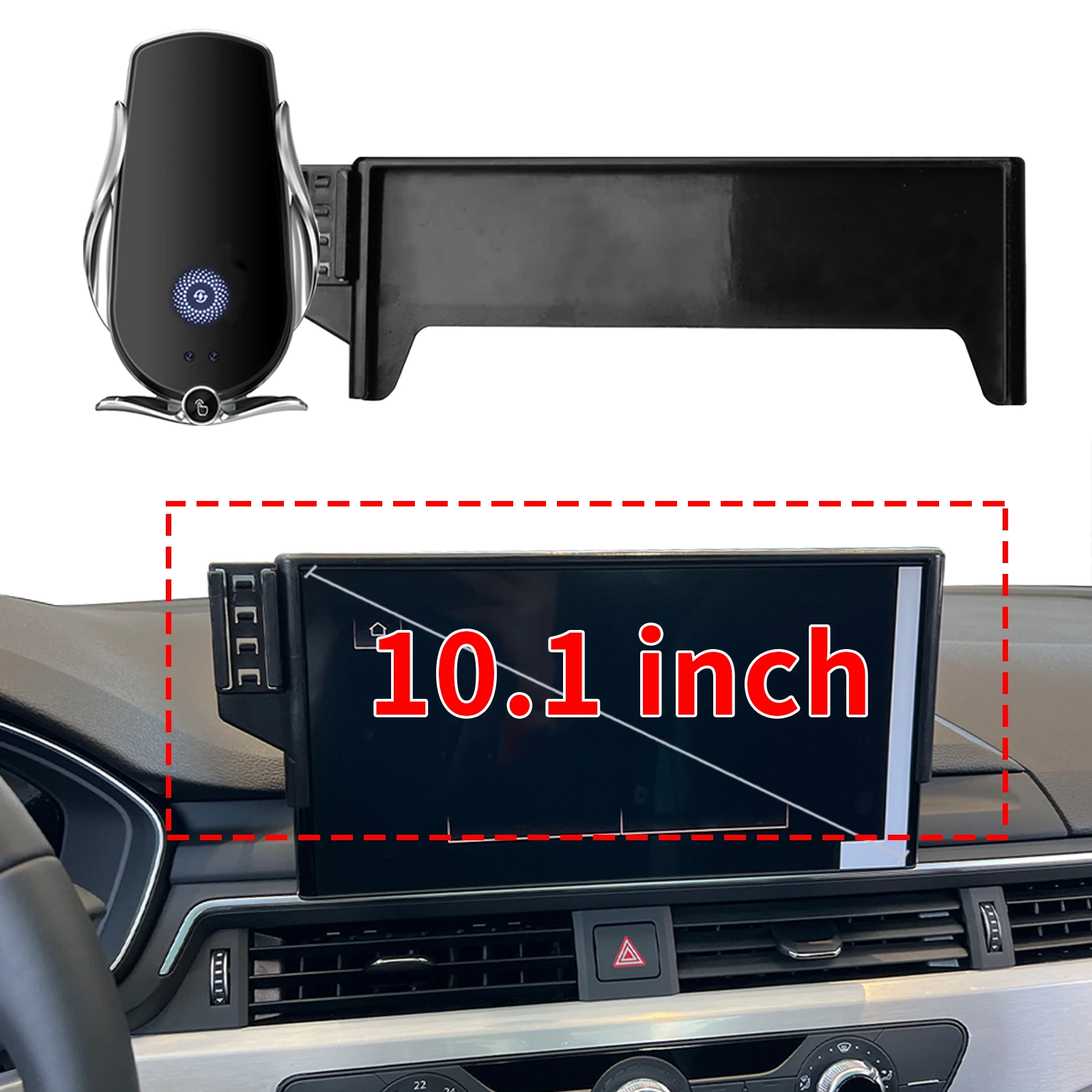

fit for Audi A5 2021 2022 2023 2024 10.1 inch ​​Custom Fit Phone Holder Mount Dashboard Screen Base No Drill Car​​ accessoires