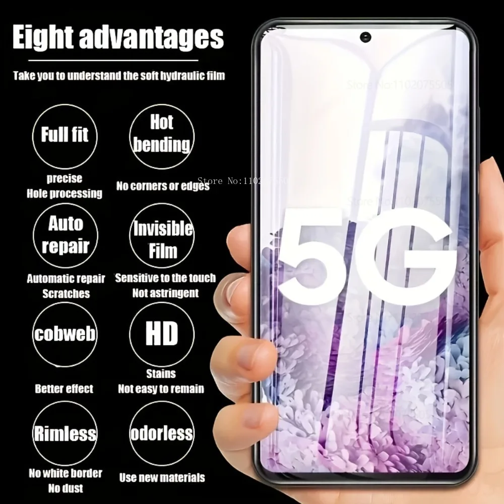 4 шт. ультра прозрачная гидрогелевая пленка для Samsung Galaxy S25/S24/S23 Ultra S25 Plus Защитная экрана S20 S21FE S22 S23 Фото №2