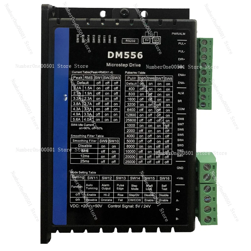 

DM556 DM856 DM556S DM556 IO DM556J Stepper Motor Driver CNC Engraving Machine Controller
