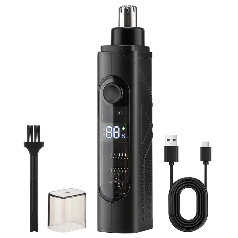 Rechargeable Nasal Trimmer & Facial Shaver for Men – Portable Grooming Device for Nose & Face