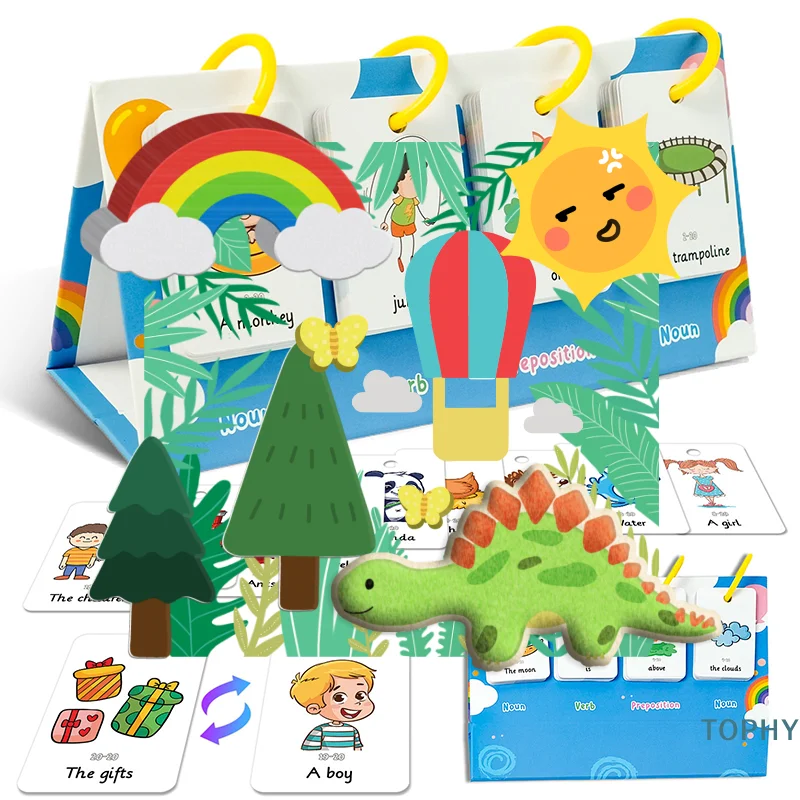 Sentence-Making Exercises Flip Chart Sentence Educational Learning Tool Vocabulary Building Special Education Speech Therapy