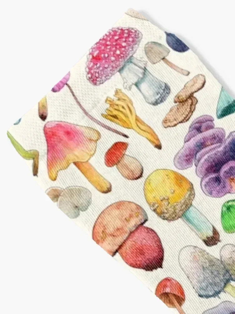 Mushroom Aquarela Socks Wholesale cotton crazy Lots Socks For Women Men's