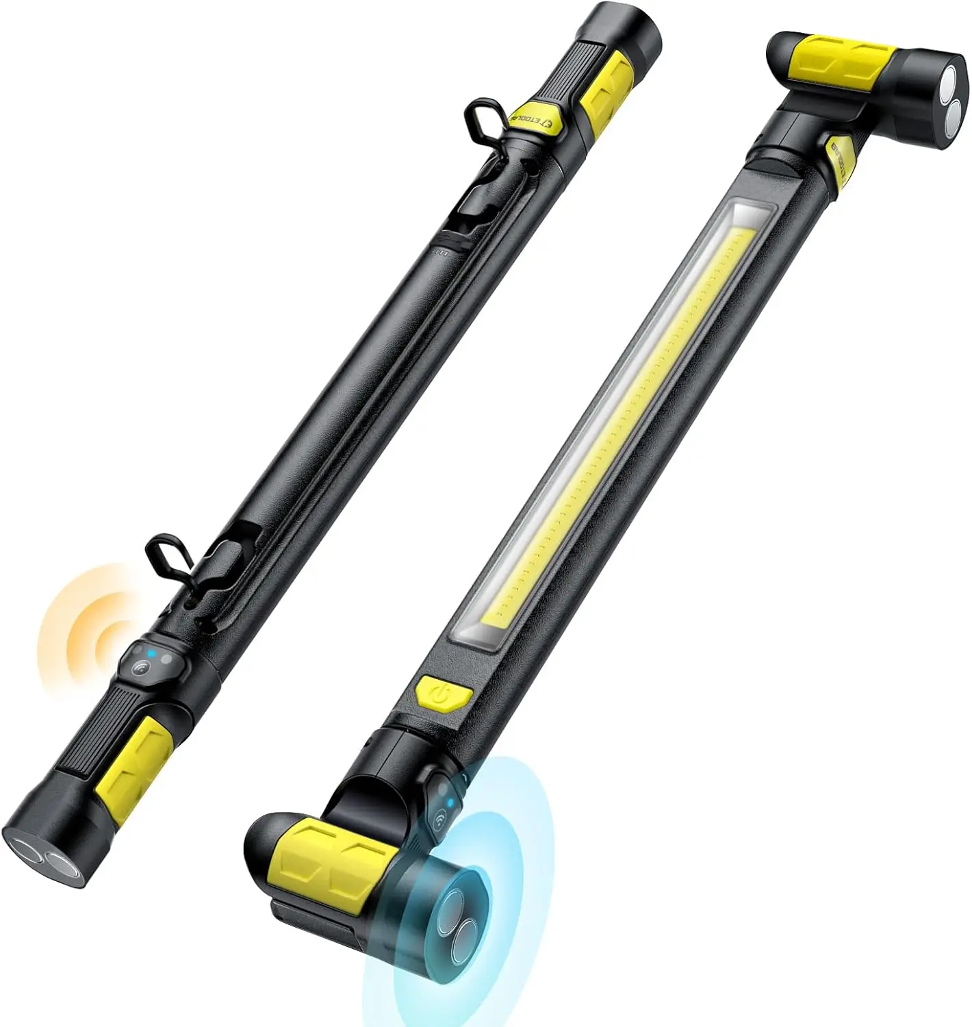 

3000LM Auto On/Off LED Work Light with Hooks, Magnetic Rechargeable Cordless for Car Repair Garage