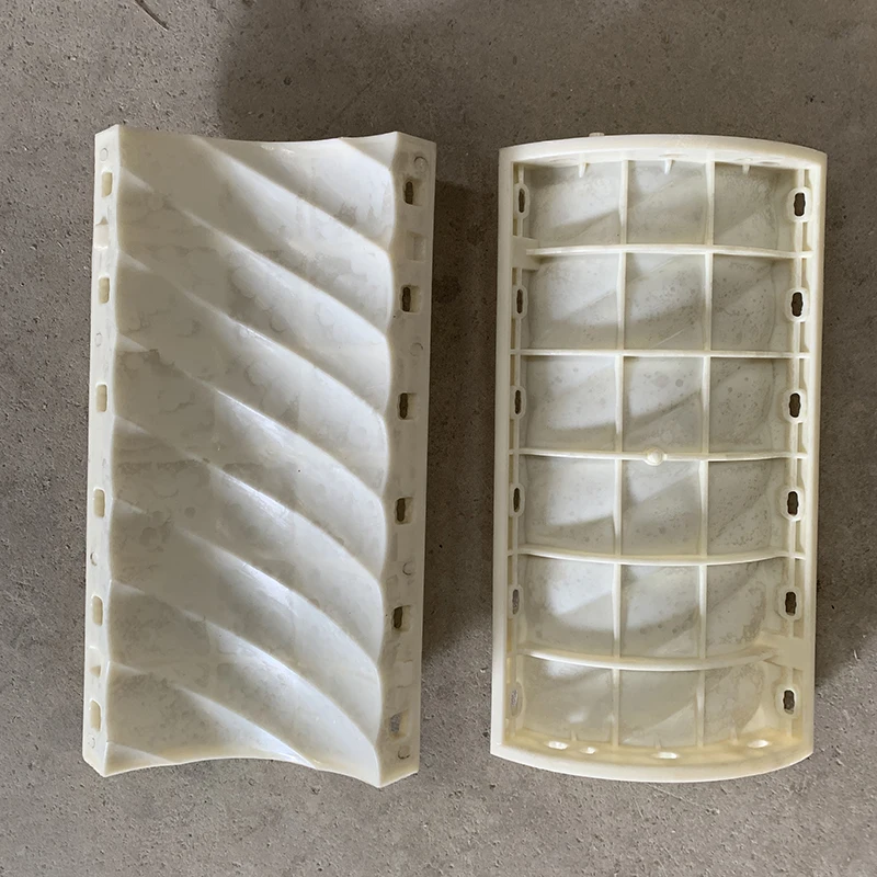 Villa House Decorative Plastic 25cm Diagoal Stipes Concrete Column Pillar Mold Parts